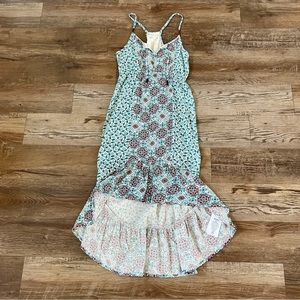 Roxy girls high low boho resort wear dress 10